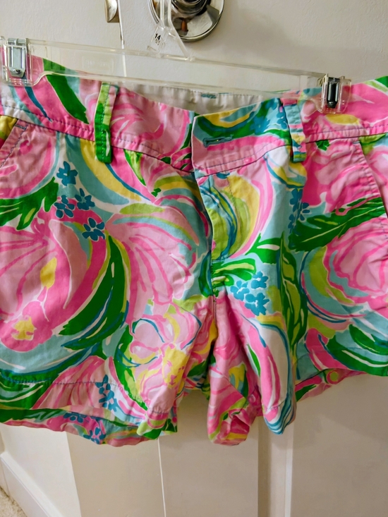 Lilly Pulitzer Pants - Lilly Pulitzer Pink Floral Print Bermuda Shorts